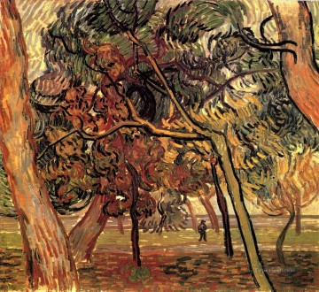  Vincent Painting - study of pine trees 1889 Vincent van Gogh